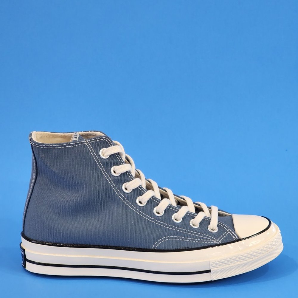 Converse Chuck 70 Hi Deep Waters/Egret/Black Canvas Unisex Sneakers A00752C NWT - Picture 2 of 6